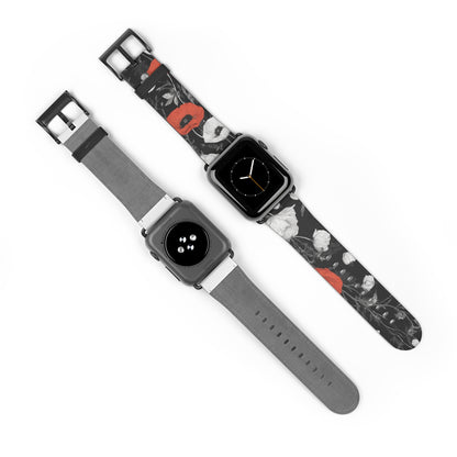 Poppy Petals Watch Band