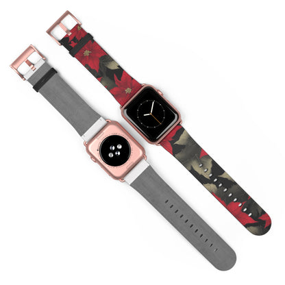 Poinsettia Pizzazz Watch Band