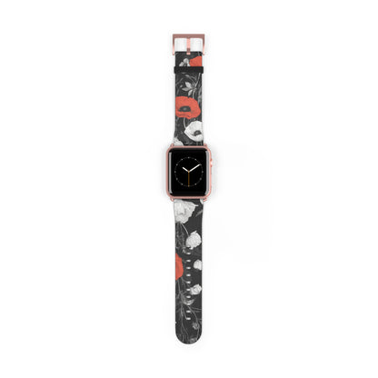 Poppy Petals Watch Band