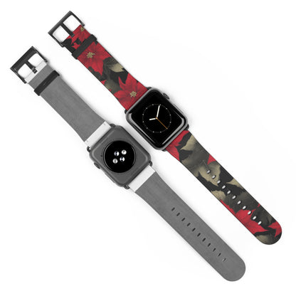 Poinsettia Pizzazz Watch Band