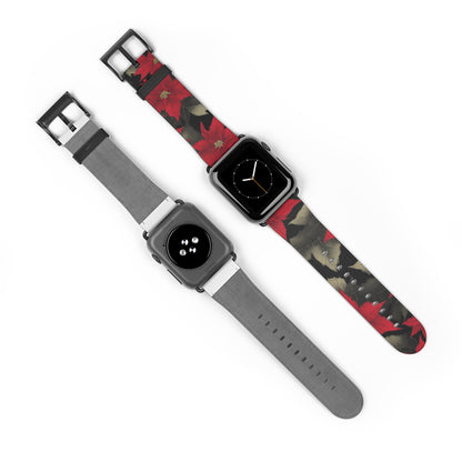 Poinsettia Pizzazz Watch Band