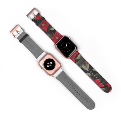 Poinsettia Pizzazz Watch Band